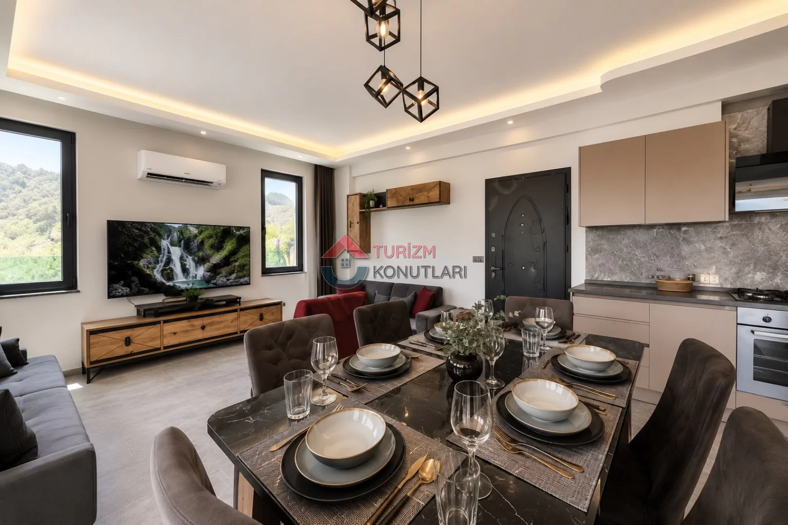 Fethiye Deniz Manzaralı, Jakuzili, Korunaklı Lüks Villa